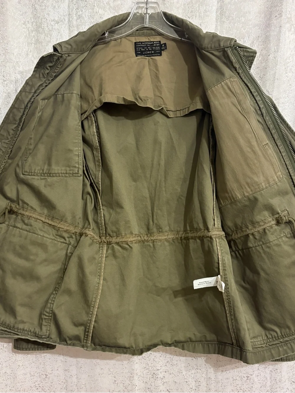 J. Crew Olive Green Military Field Jacket